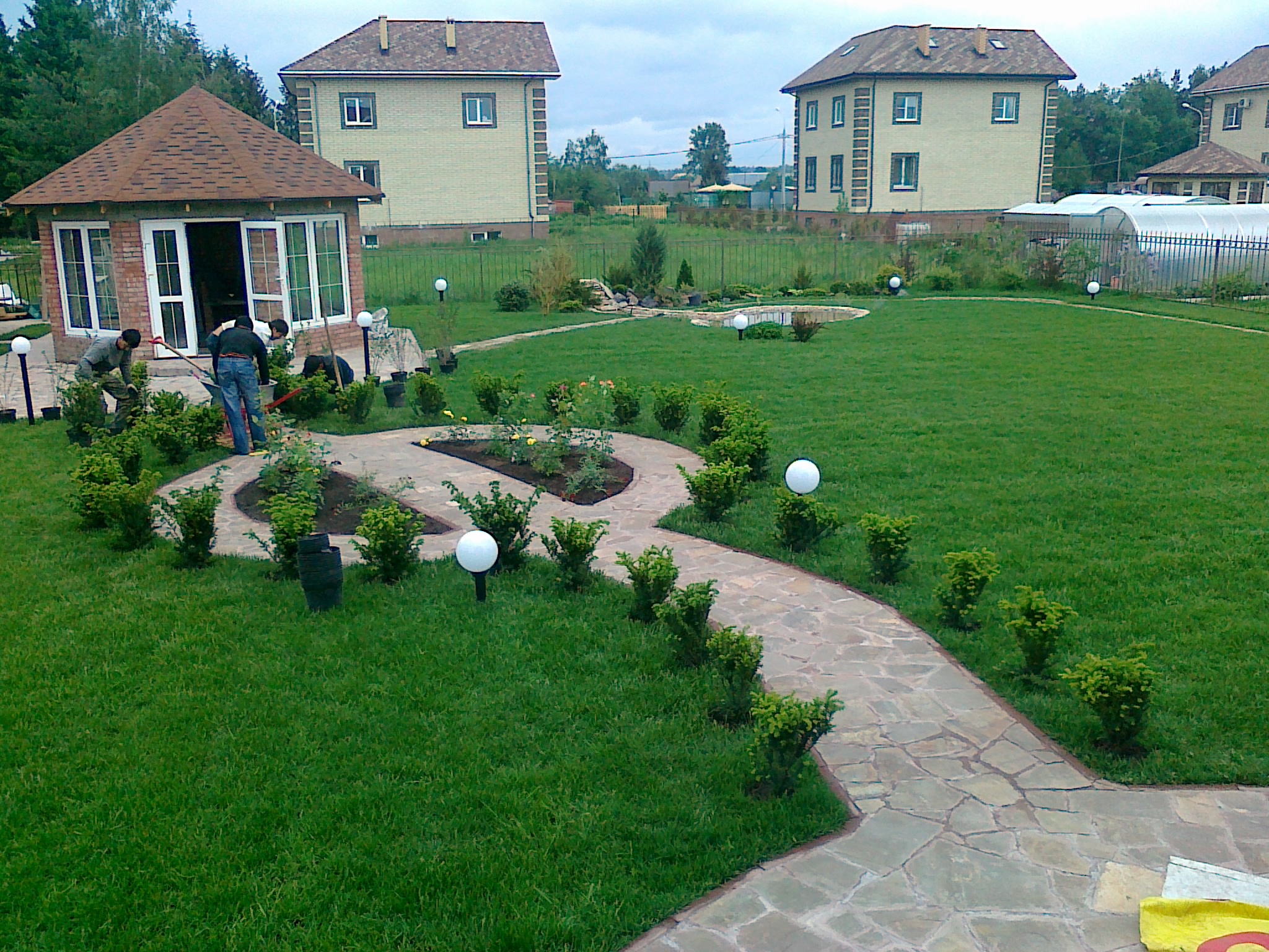 Таунхаусы, озеленение, фото 2