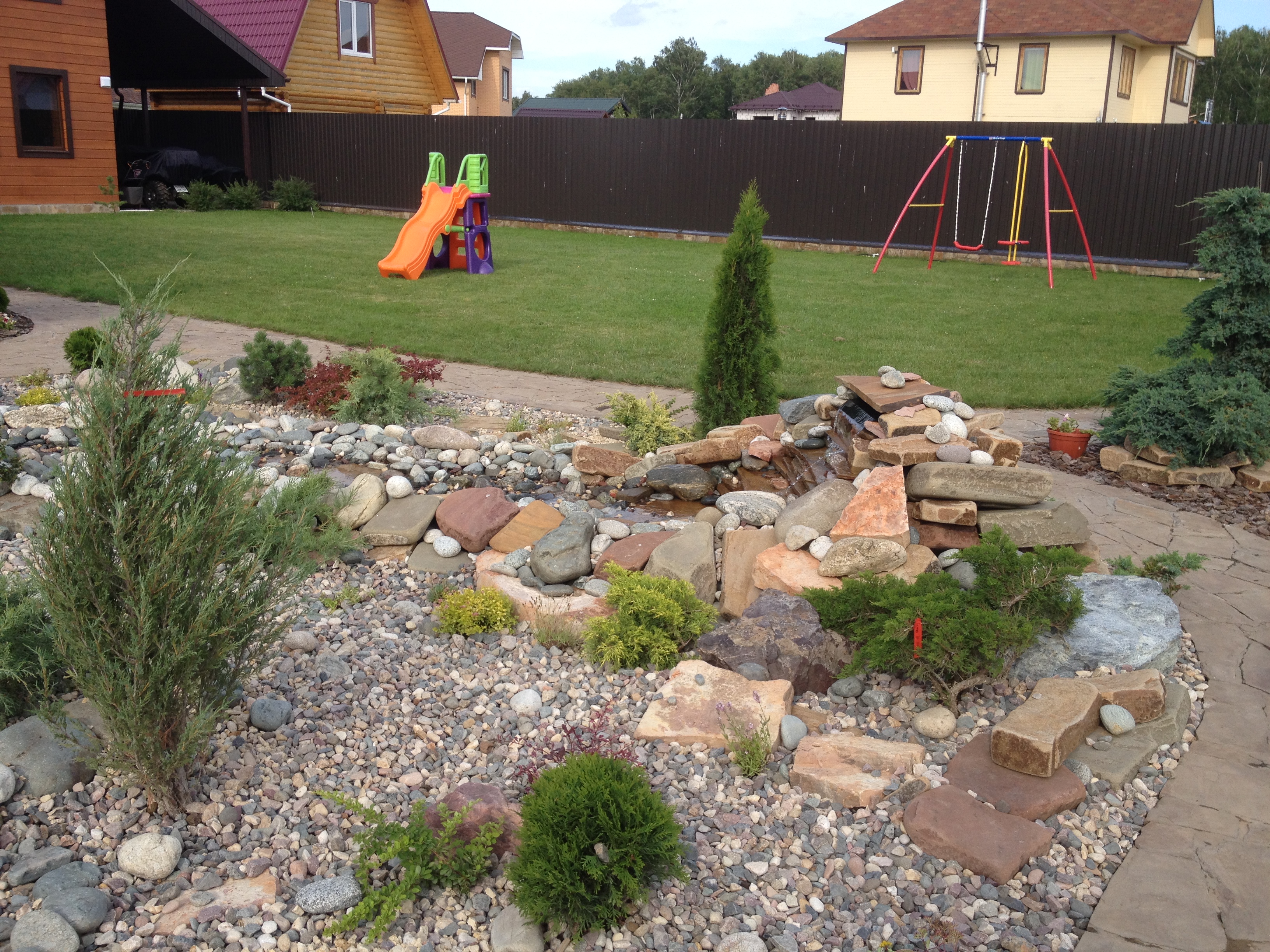 Альпийская горка и пруд, фото 6